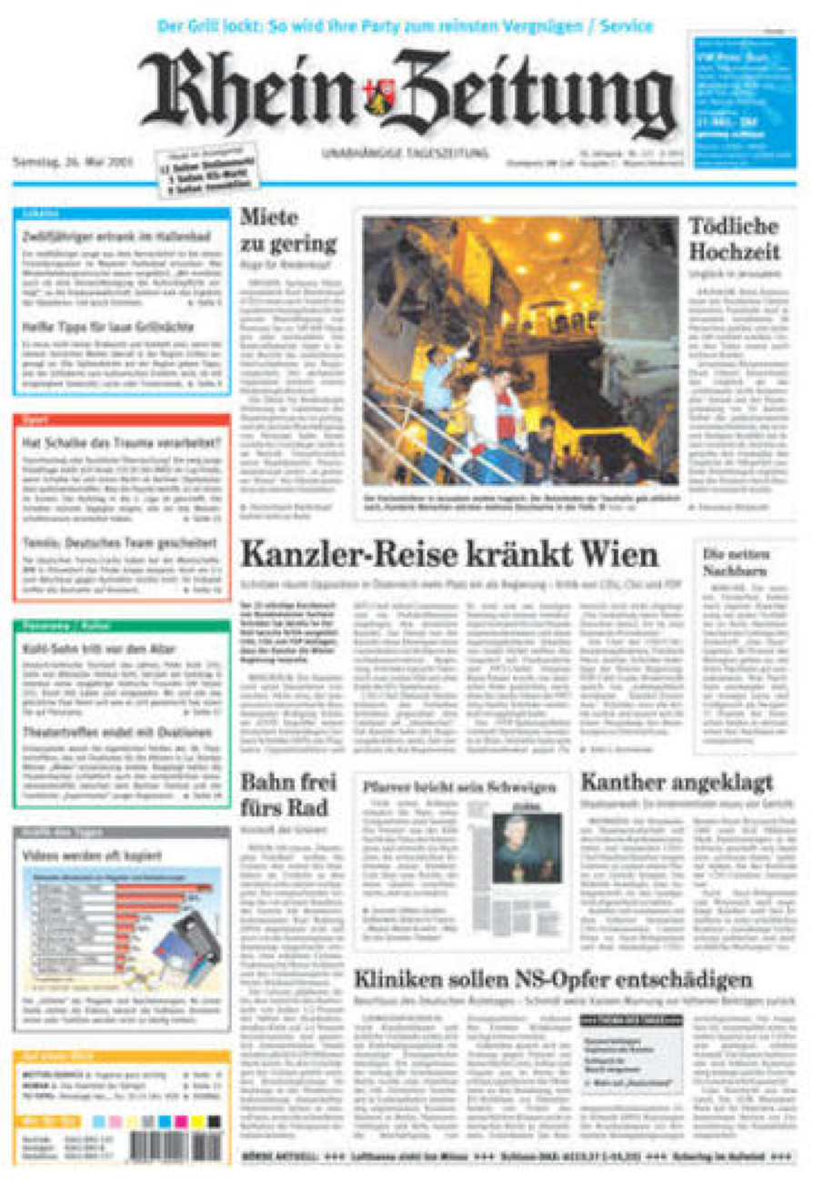 Rhein-Zeitung Andernach & Mayen vom Samstag, 26.05.2001
