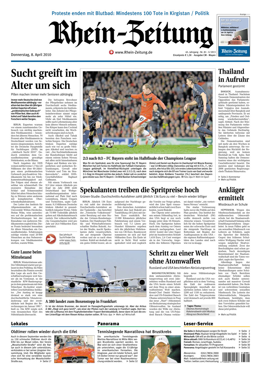 Rhein-Zeitung Andernach & Mayen vom Donnerstag, 08.04.2010