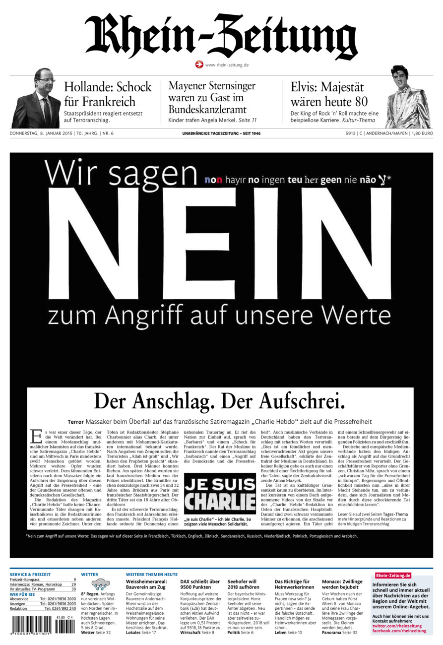 Rhein-Zeitung Andernach & Mayen vom Donnerstag, 08.01.2015