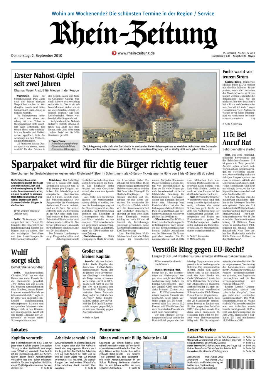 Rhein-Zeitung Andernach & Mayen vom Donnerstag, 02.09.2010
