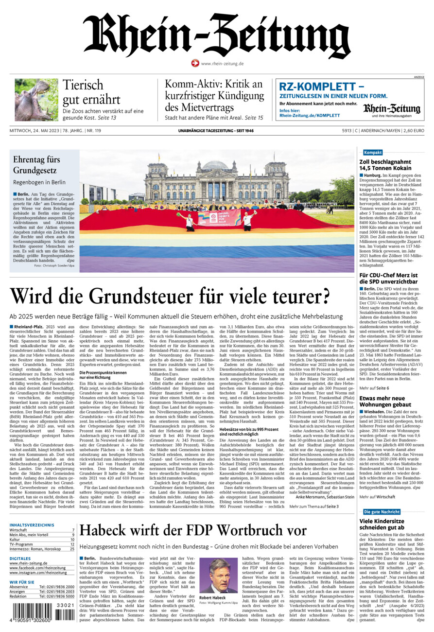 Rhein-Zeitung Andernach & Mayen vom Mittwoch, 24.05.2023