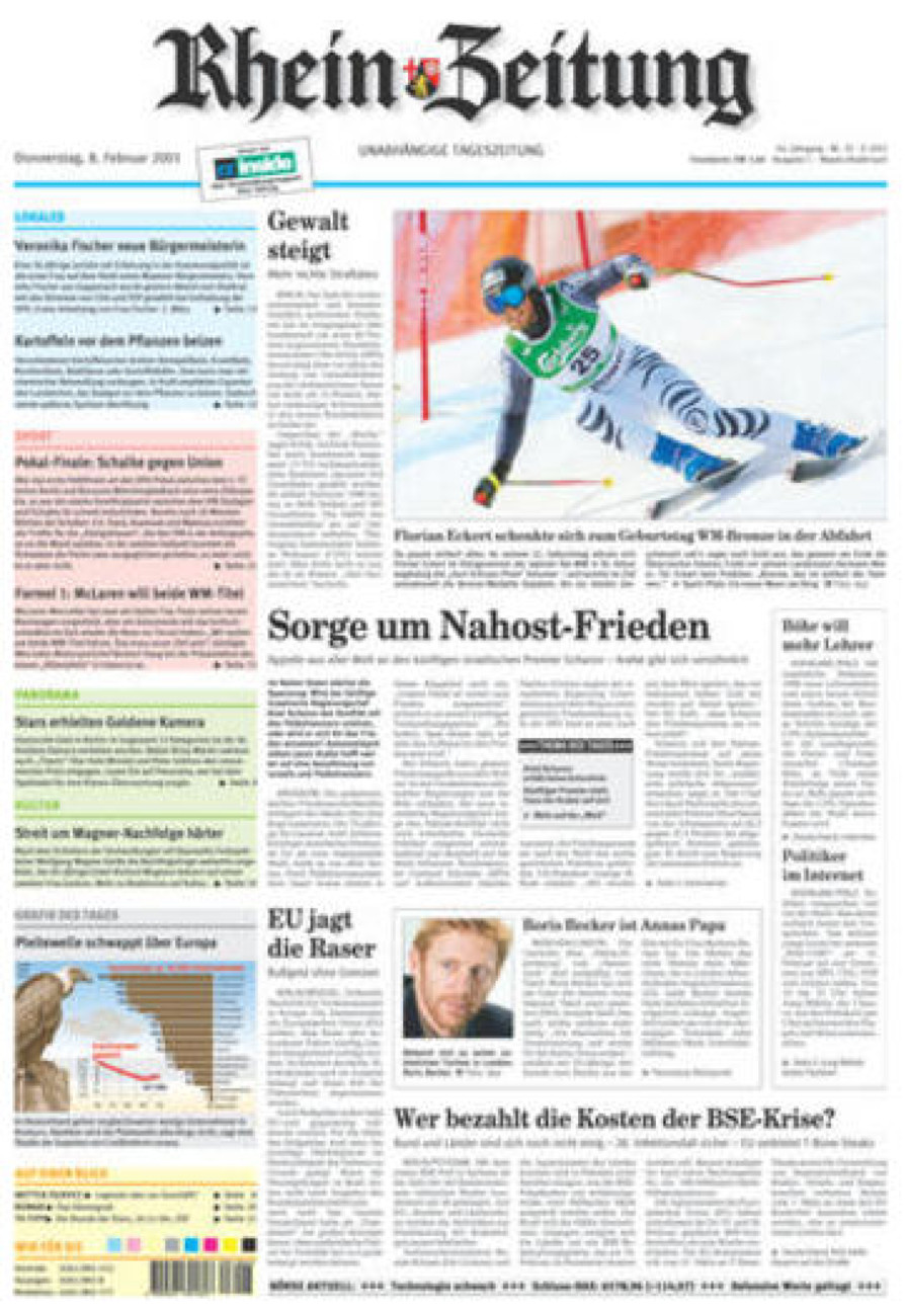 Rhein-Zeitung Andernach & Mayen vom Donnerstag, 08.02.2001