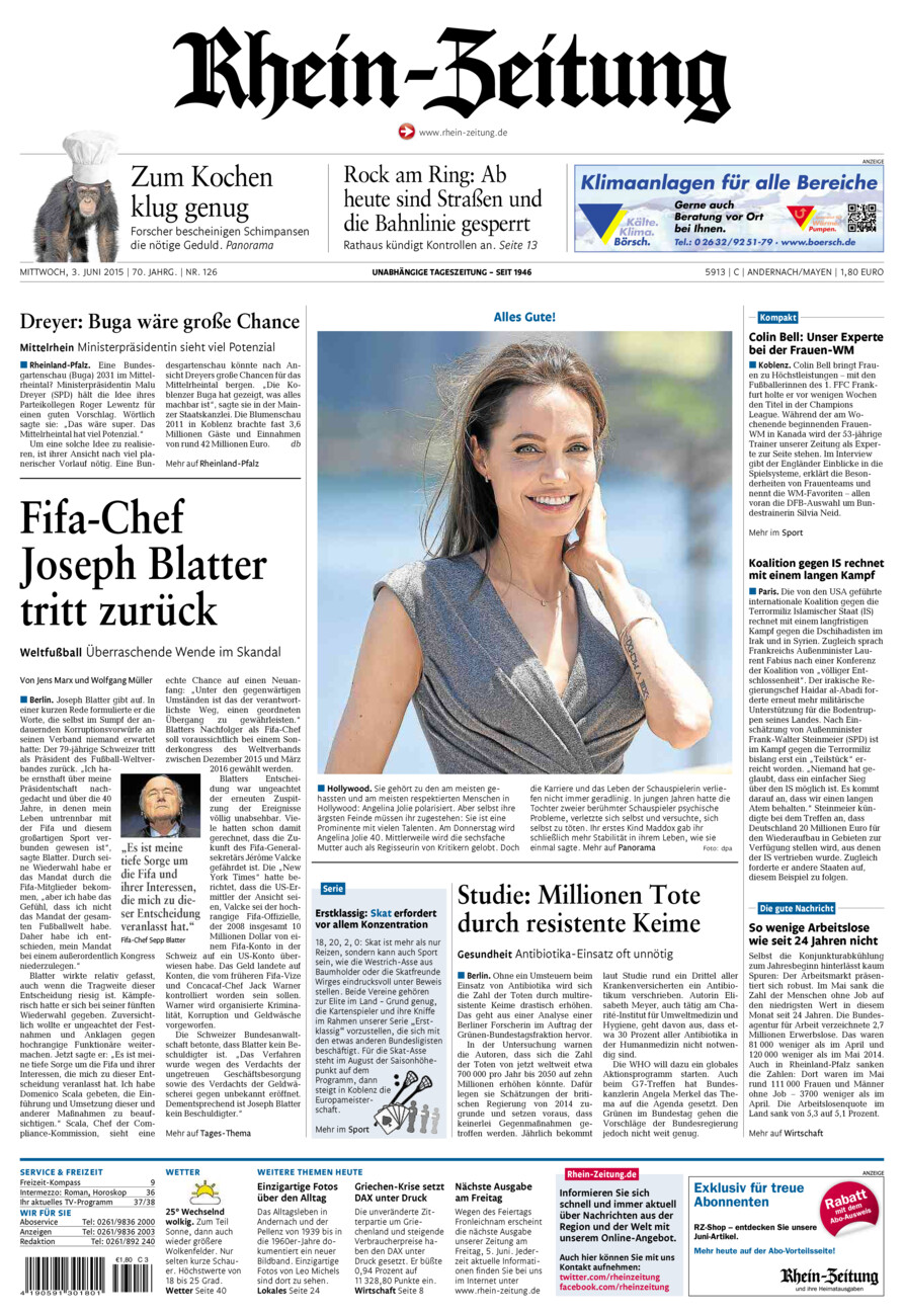 Rhein-Zeitung Andernach & Mayen vom Mittwoch, 03.06.2015