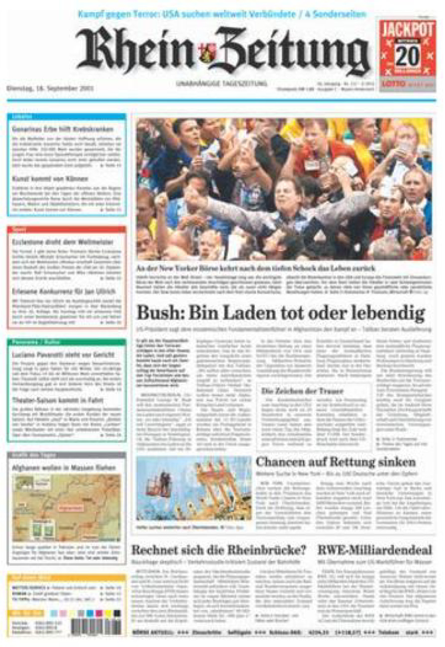 Rhein-Zeitung Andernach & Mayen vom Dienstag, 18.09.2001