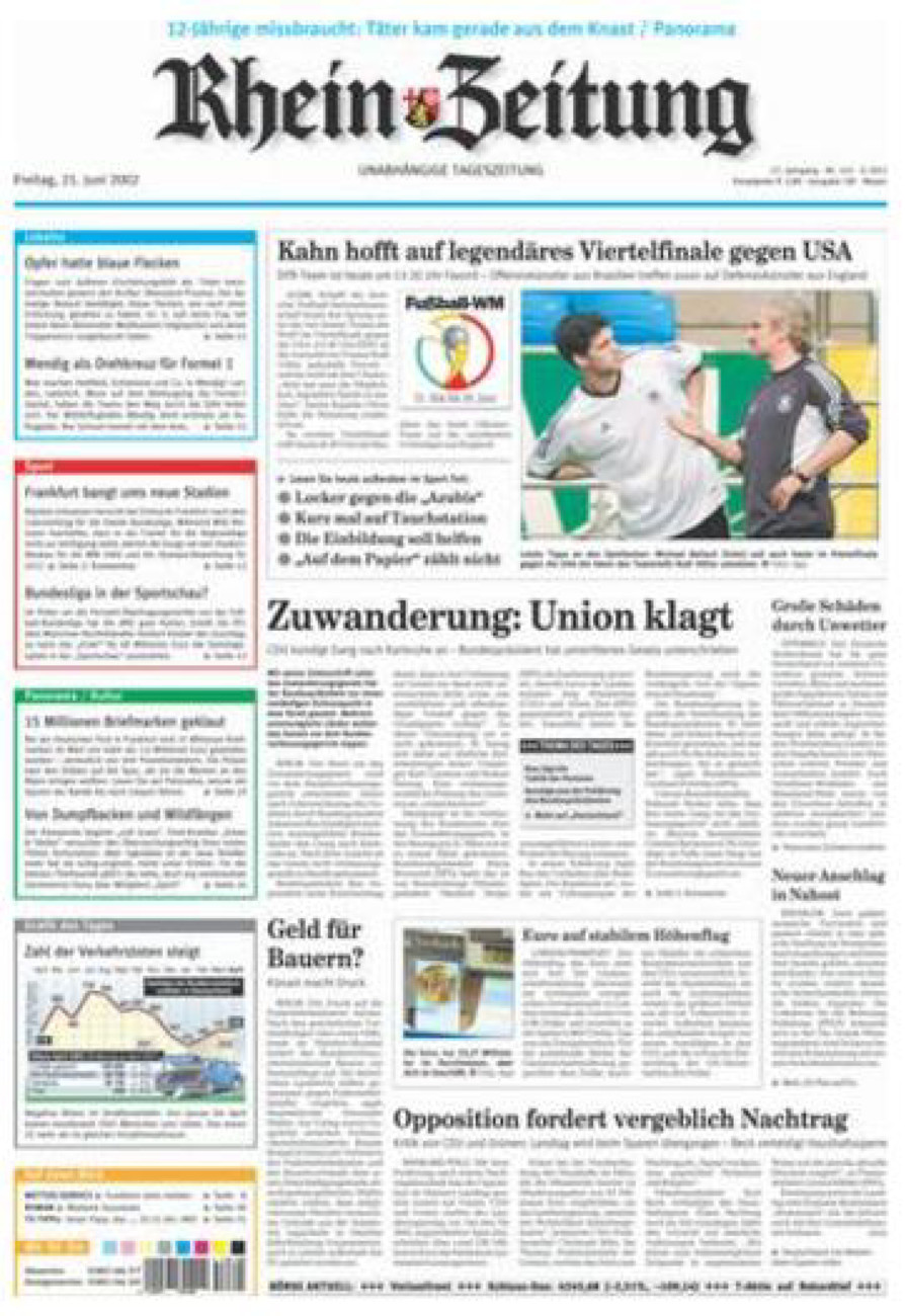 Rhein-Zeitung Andernach & Mayen vom Freitag, 21.06.2002