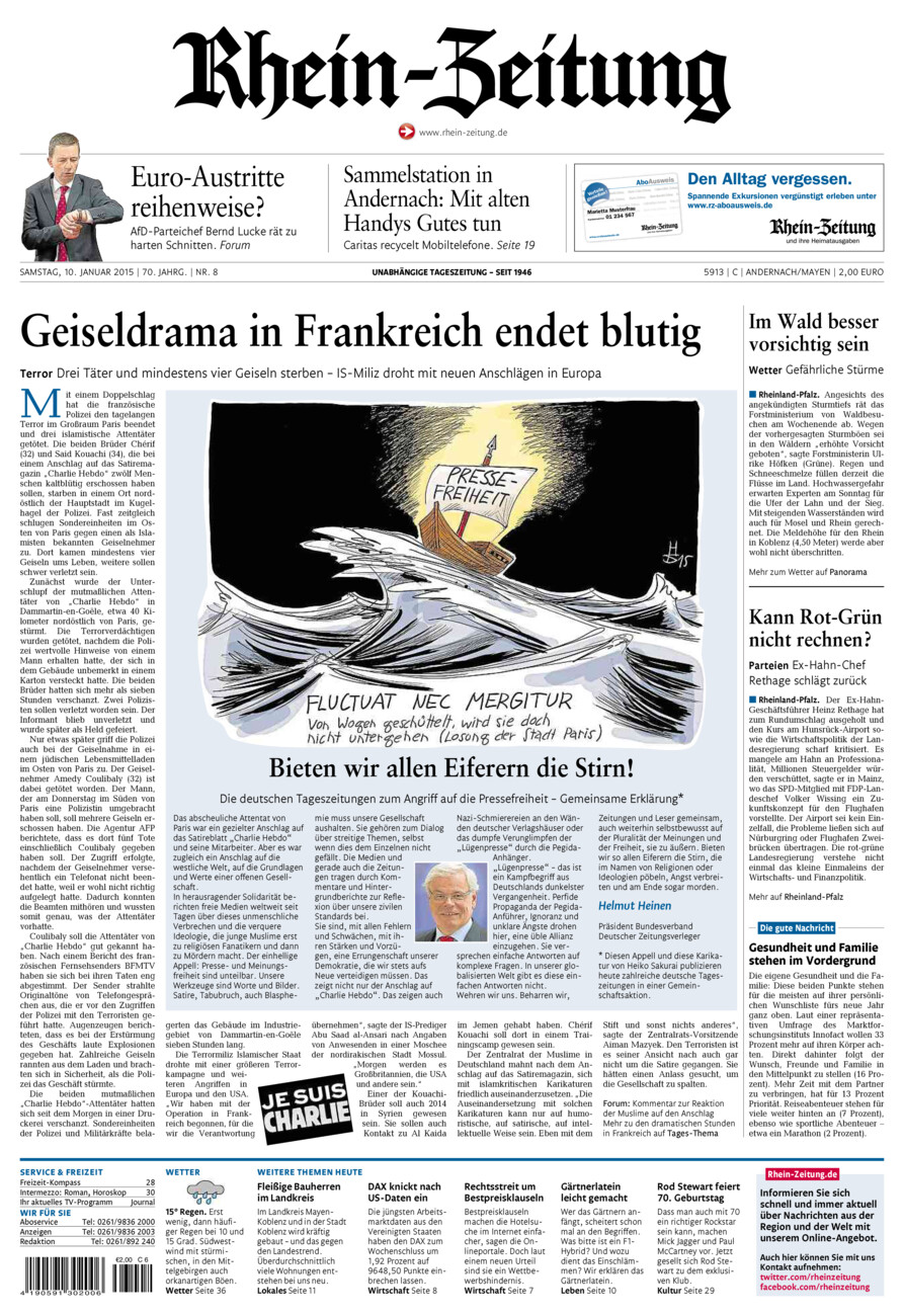 Rhein-Zeitung Andernach & Mayen vom Samstag, 10.01.2015