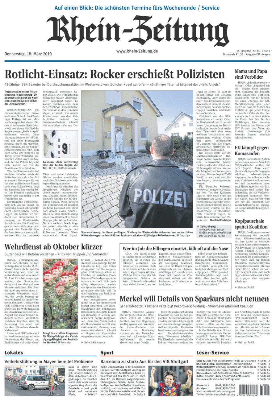 Rhein-Zeitung Andernach & Mayen vom Donnerstag, 18.03.2010