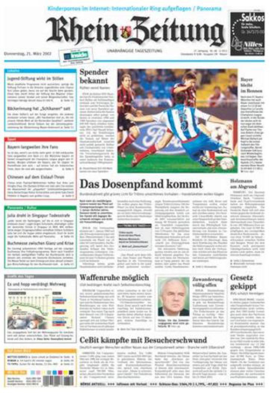 Rhein-Zeitung Andernach & Mayen vom Donnerstag, 21.03.2002