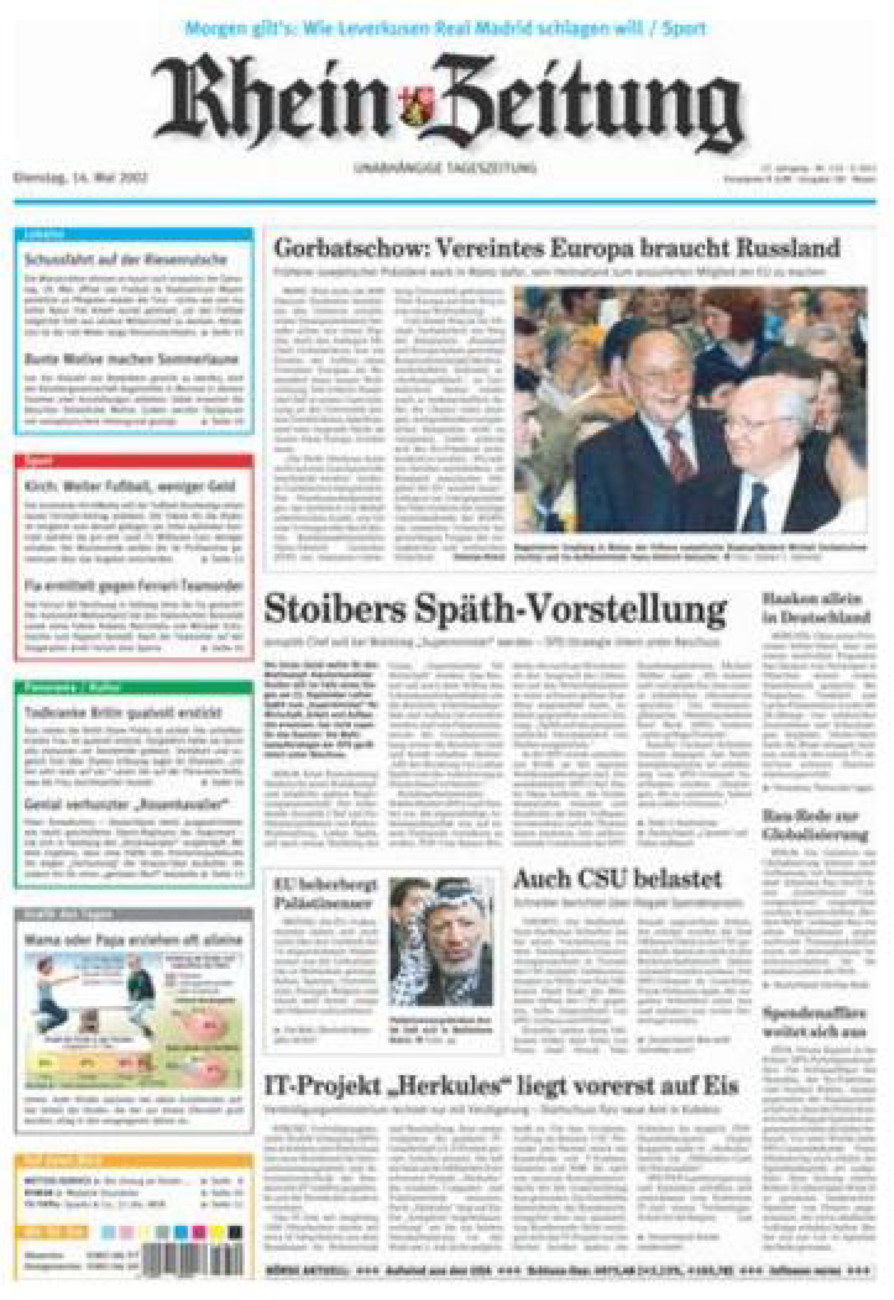 Rhein-Zeitung Andernach & Mayen vom Dienstag, 14.05.2002