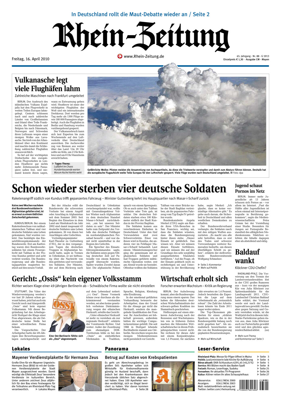 Rhein-Zeitung Andernach & Mayen vom Freitag, 16.04.2010