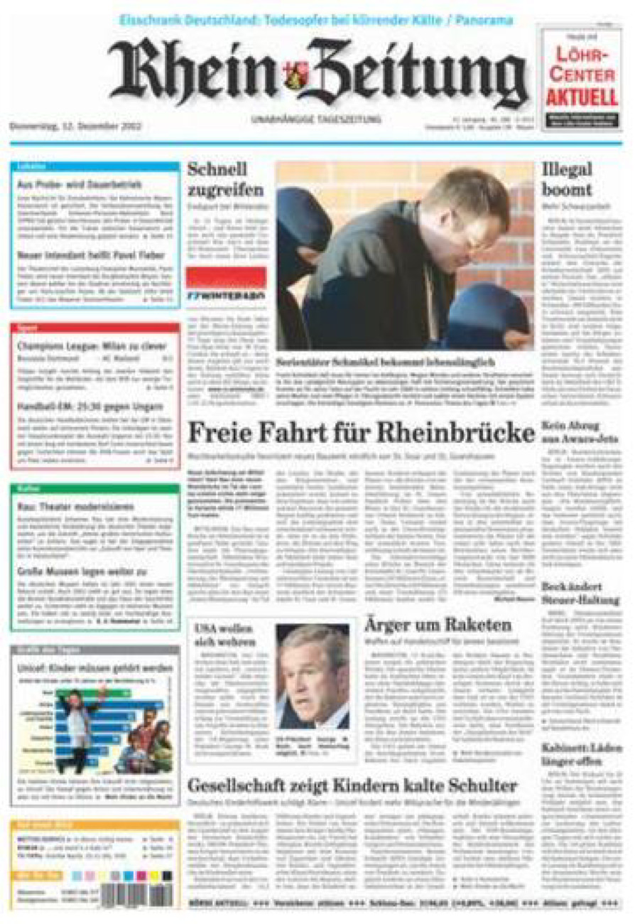 Rhein-Zeitung Andernach & Mayen vom Donnerstag, 12.12.2002