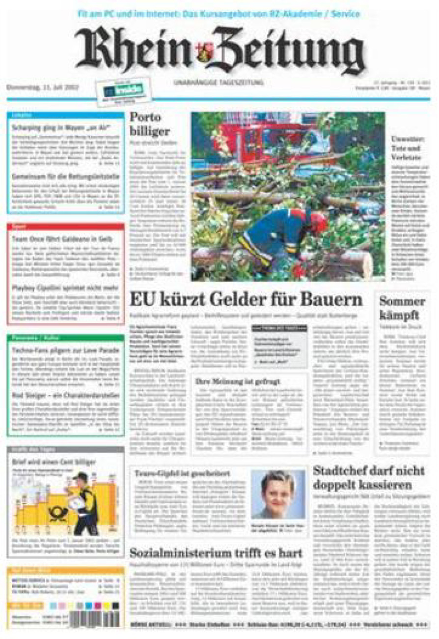 Rhein-Zeitung Andernach & Mayen vom Donnerstag, 11.07.2002