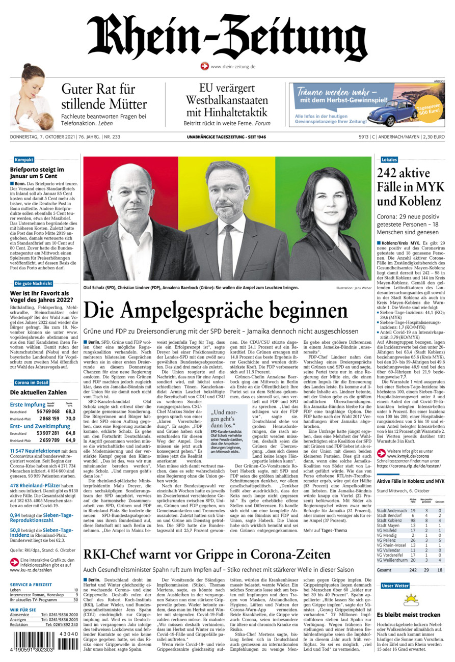 Rhein-Zeitung Andernach & Mayen vom Donnerstag, 07.10.2021