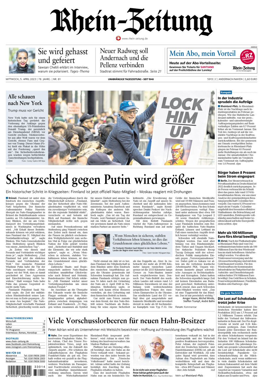 Rhein-Zeitung Andernach & Mayen vom Mittwoch, 05.04.2023