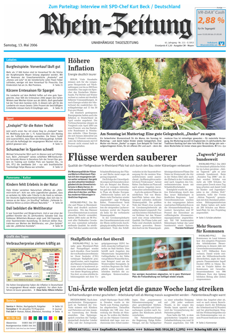 Rhein-Zeitung Andernach & Mayen vom Samstag, 13.05.2006