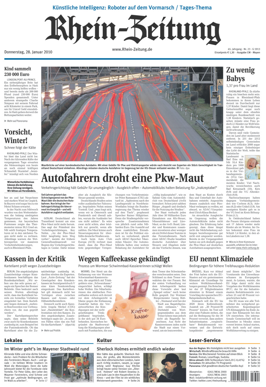 Rhein-Zeitung Andernach & Mayen vom Donnerstag, 28.01.2010
