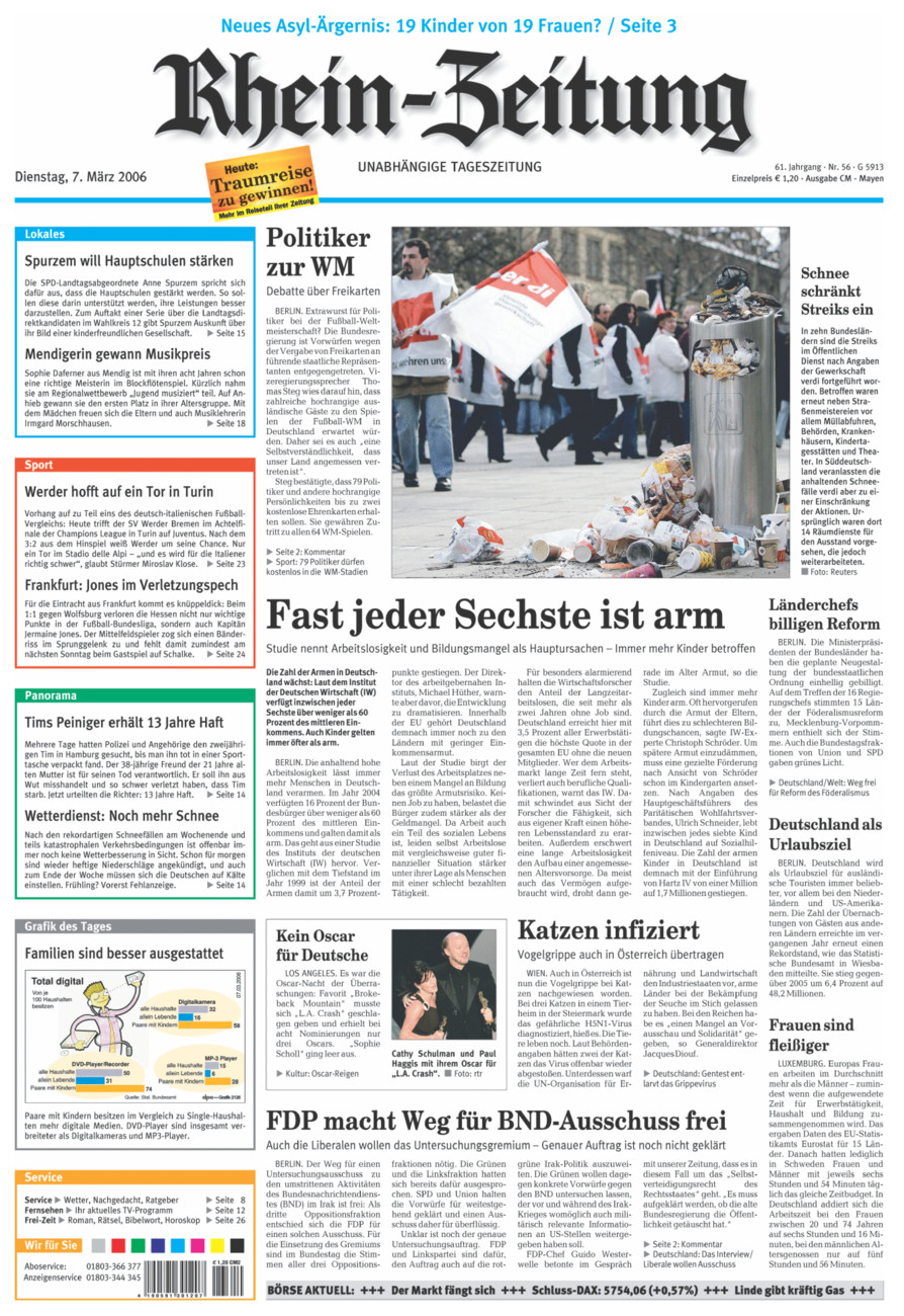 Rhein-Zeitung Andernach & Mayen vom Dienstag, 07.03.2006