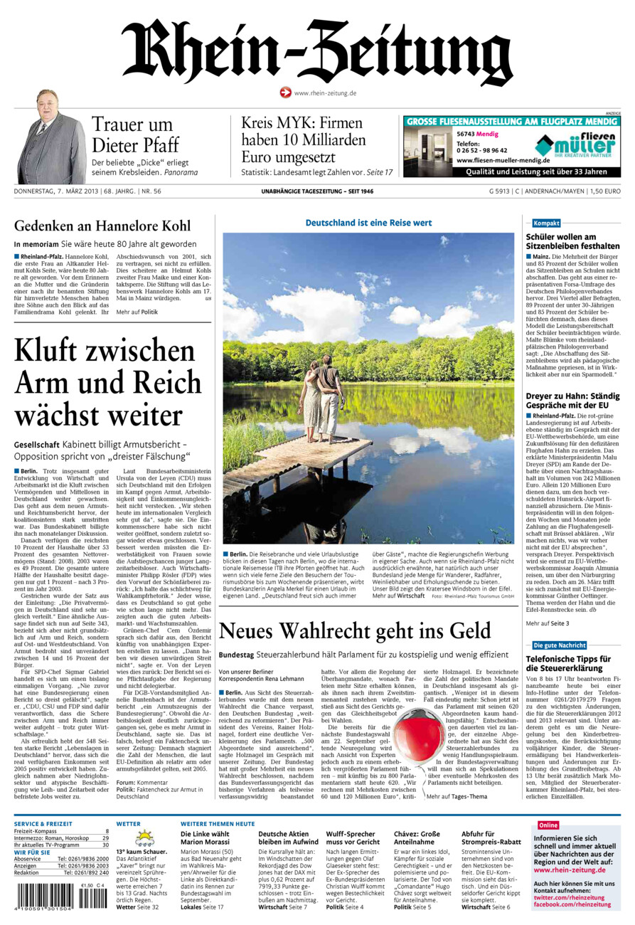 Rhein-Zeitung Andernach & Mayen vom Donnerstag, 07.03.2013