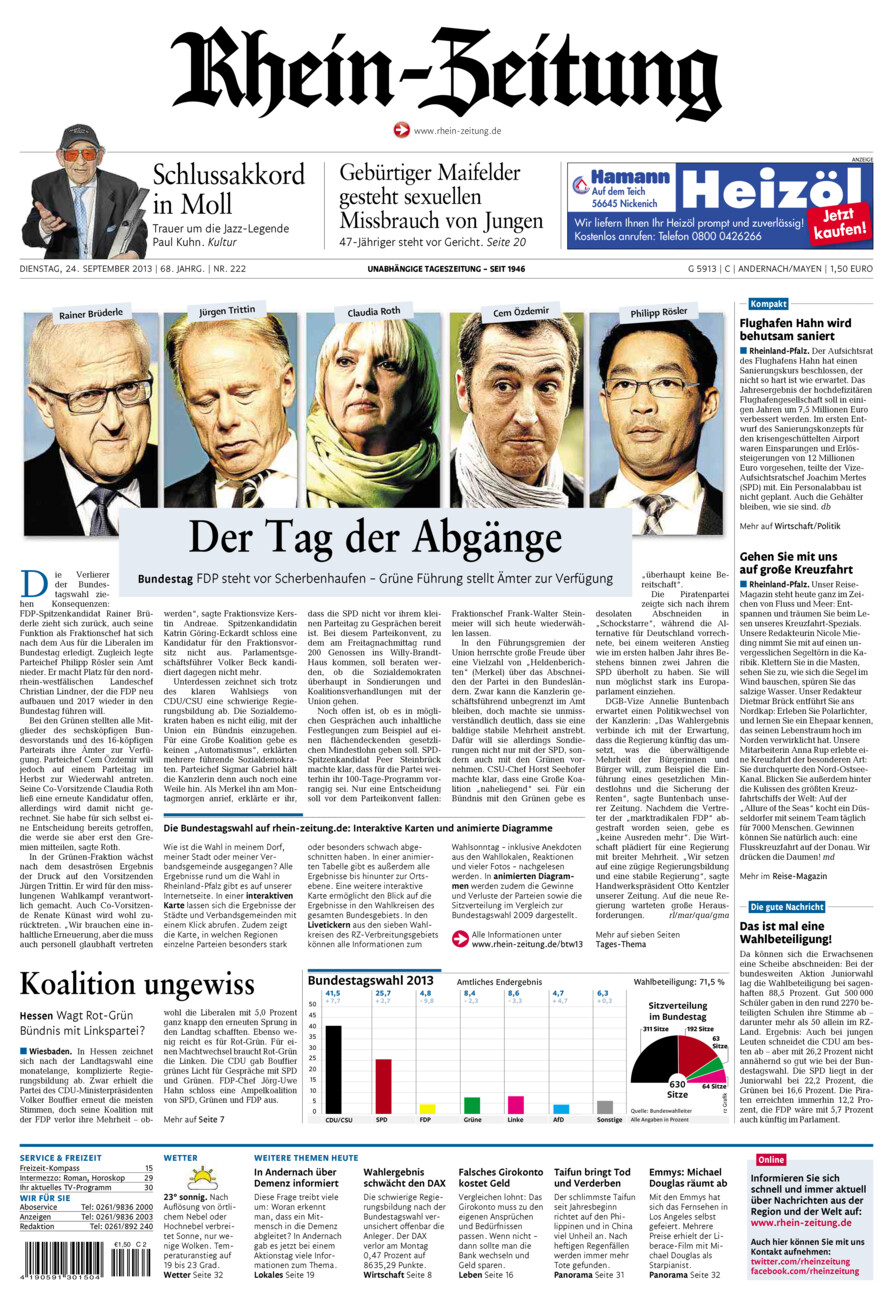 Rhein-Zeitung Andernach & Mayen vom Dienstag, 24.09.2013