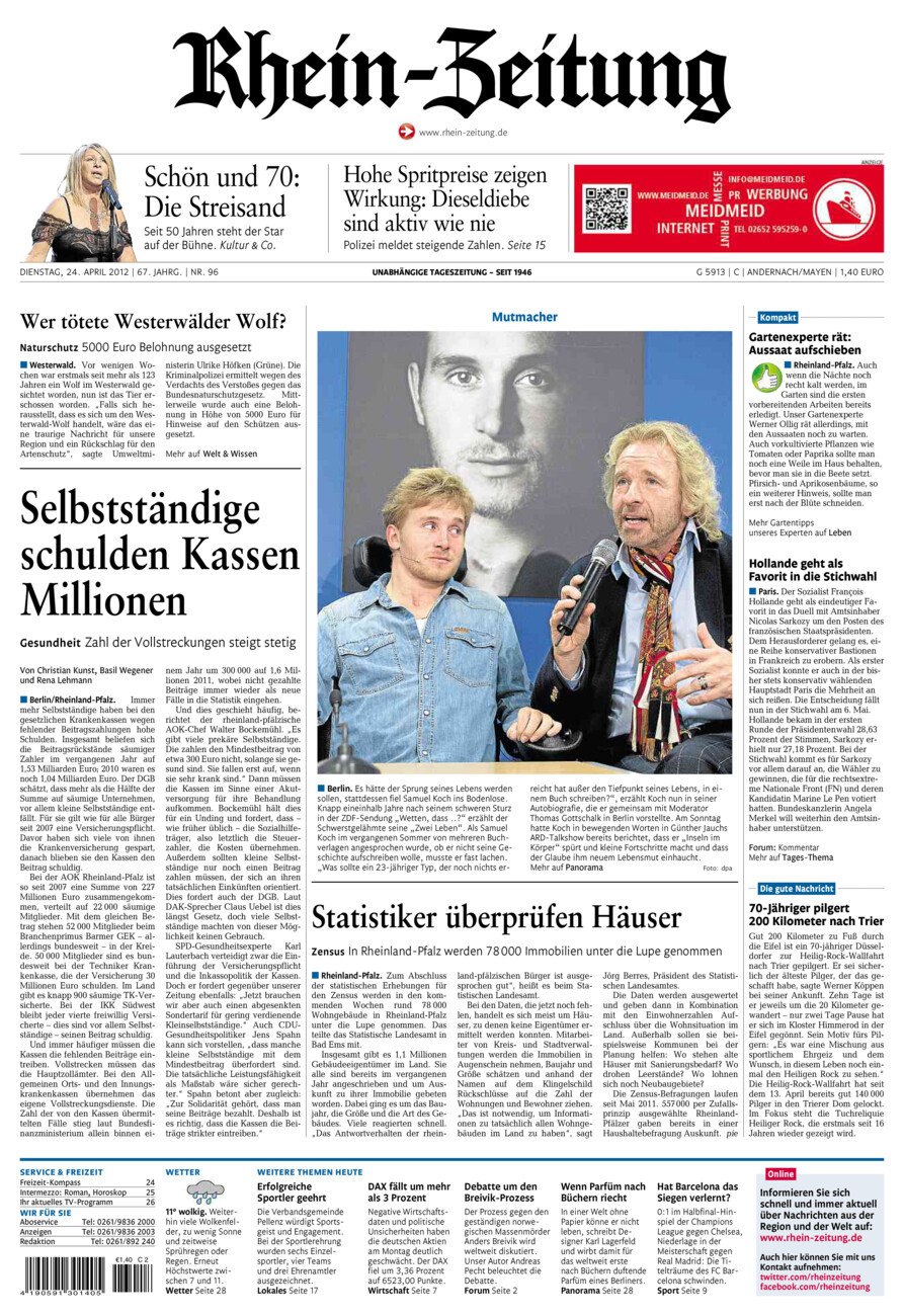 Rhein-Zeitung Andernach & Mayen vom Dienstag, 24.04.2012