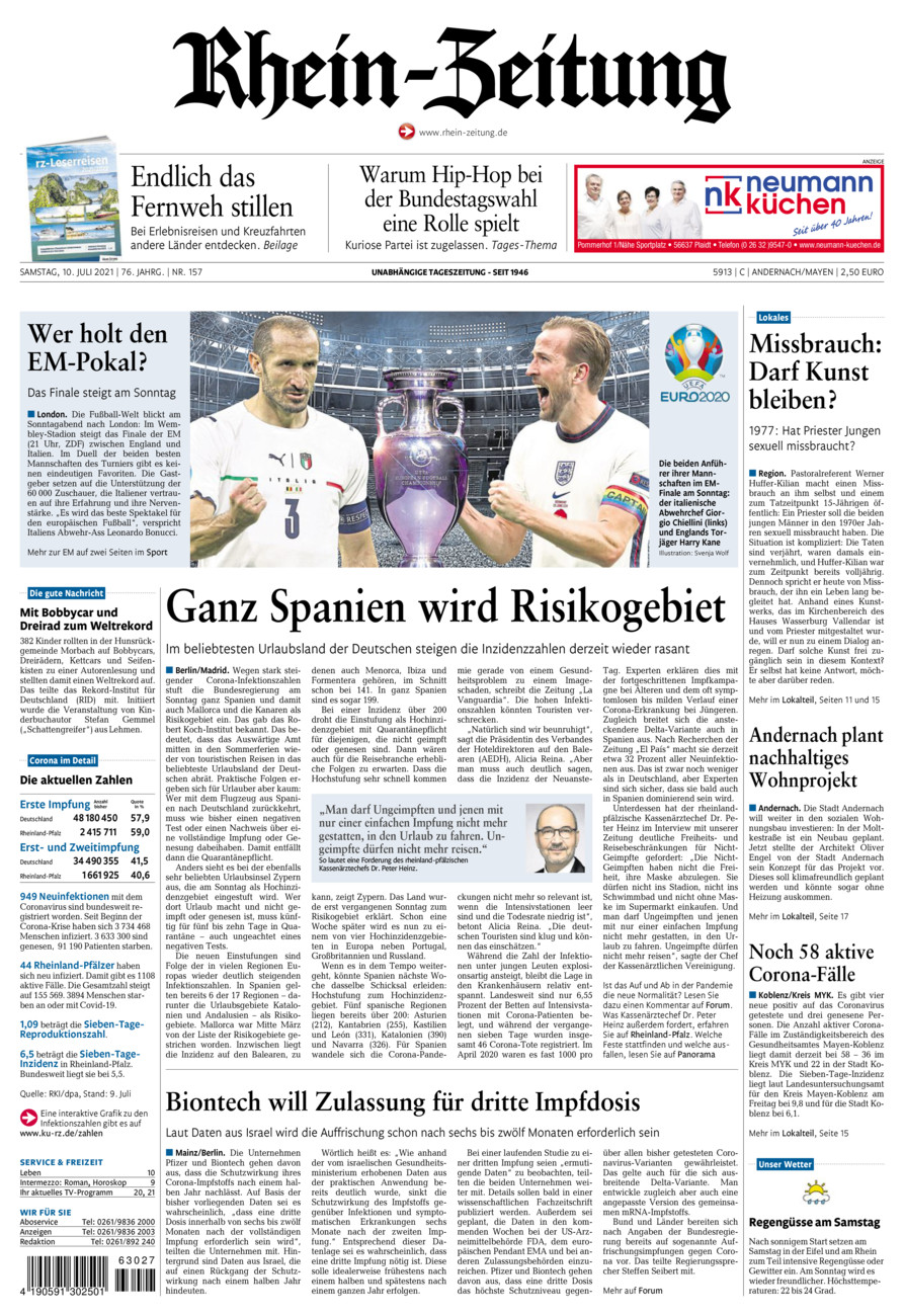 Rhein-Zeitung Andernach & Mayen vom Samstag, 10.07.2021