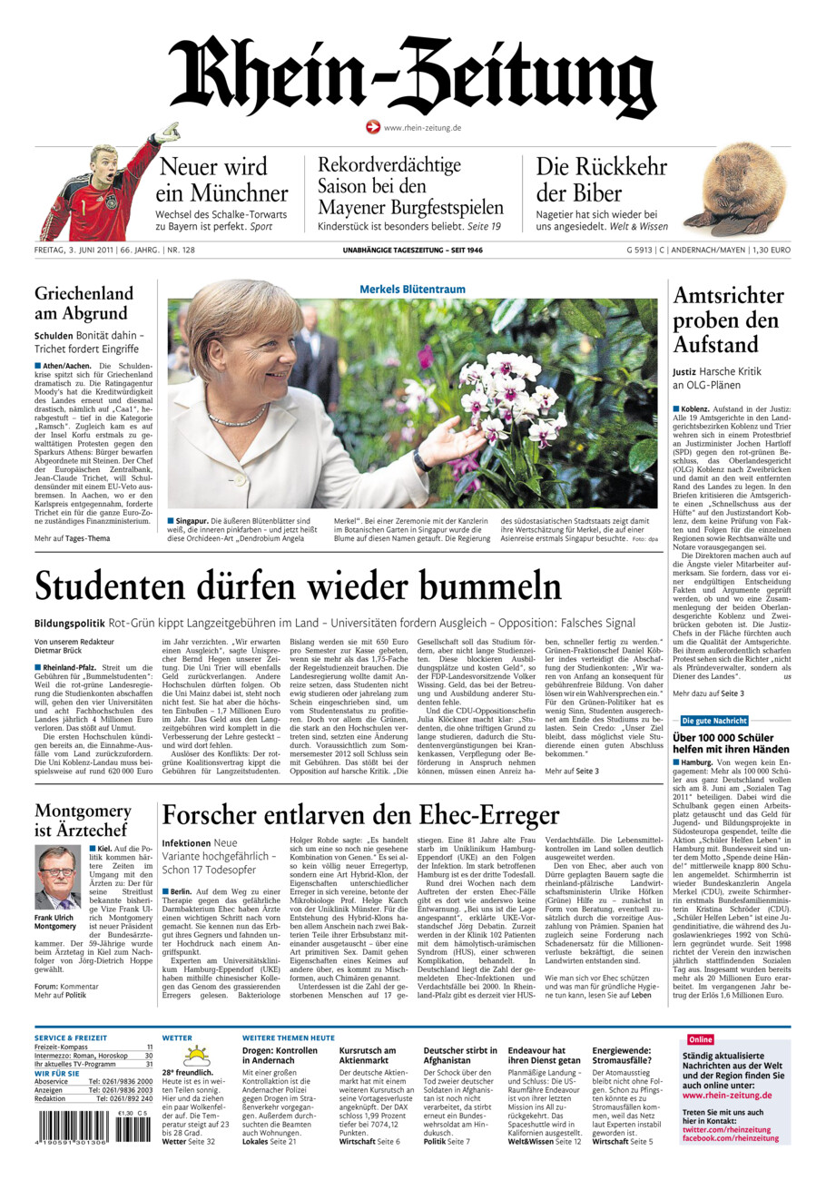 Rhein-Zeitung Andernach & Mayen vom Freitag, 03.06.2011