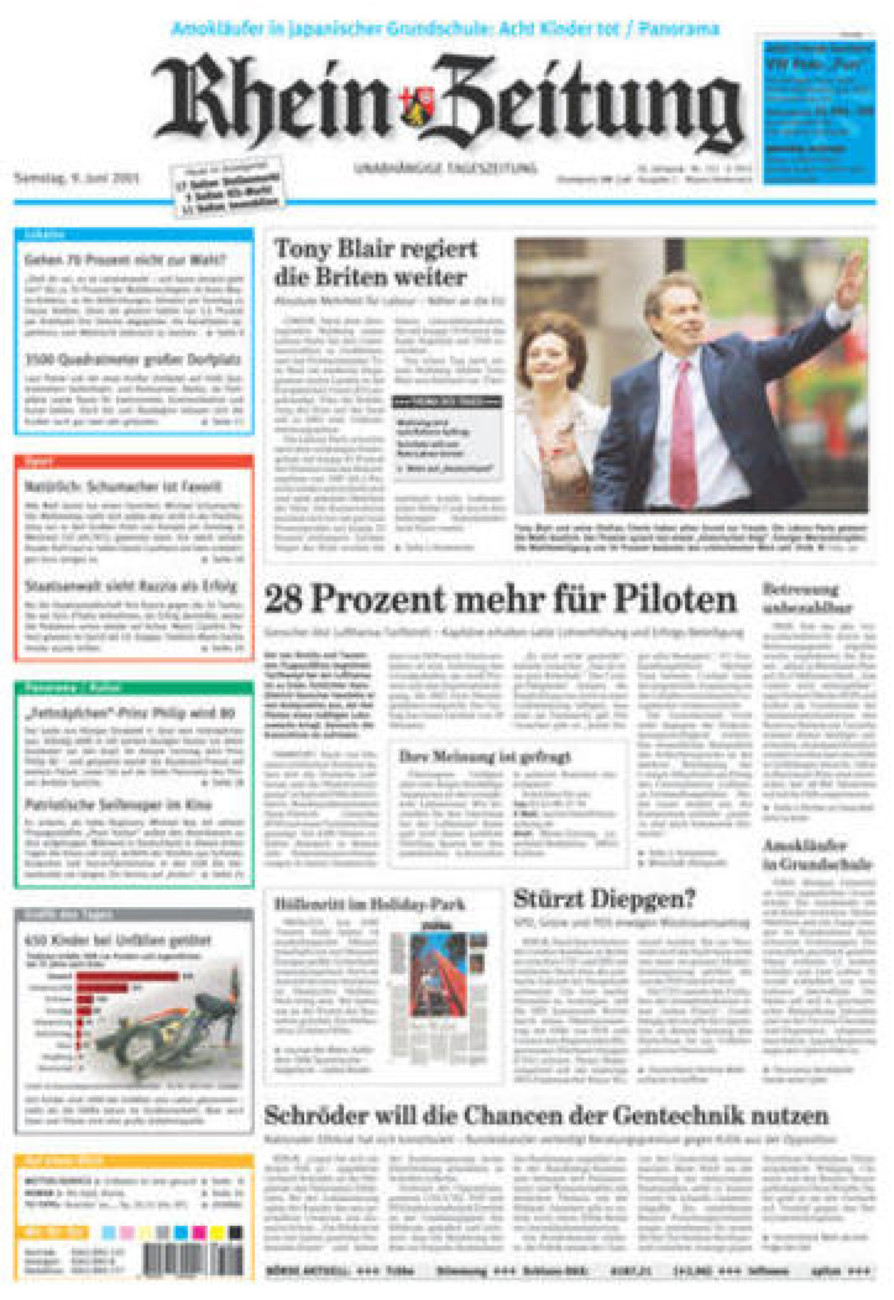 Rhein-Zeitung Andernach & Mayen vom Samstag, 09.06.2001