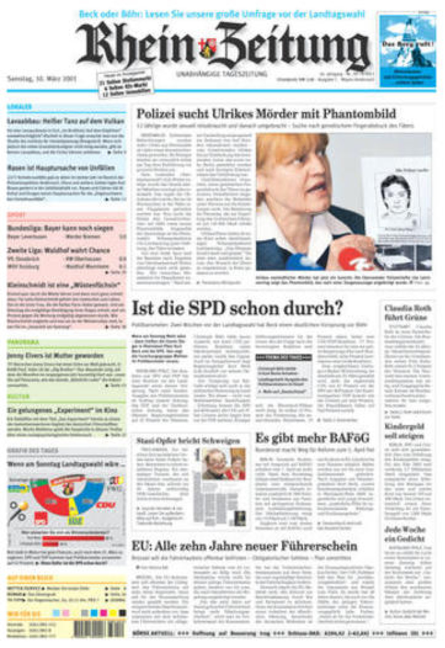 Rhein-Zeitung Andernach & Mayen vom Samstag, 10.03.2001