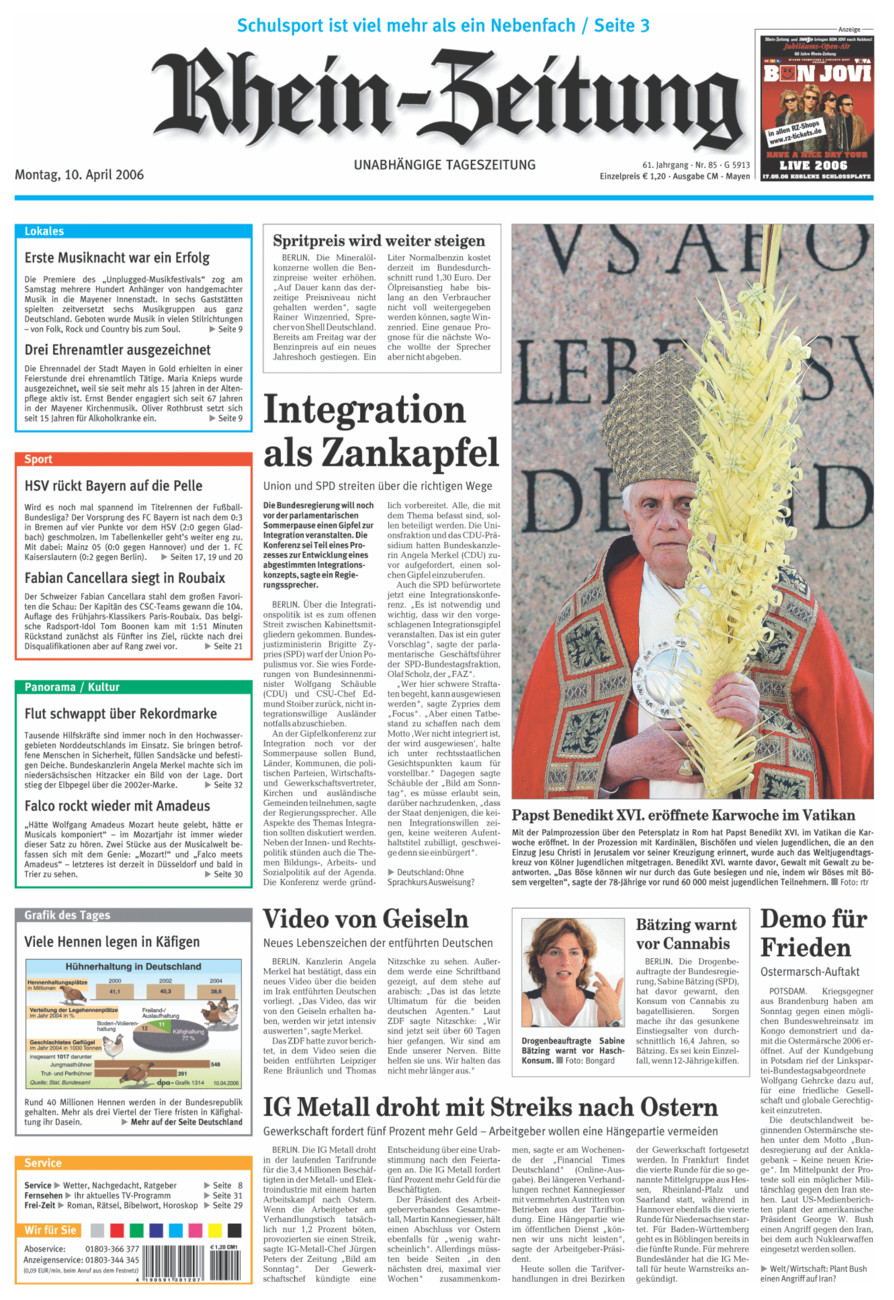 Rhein-Zeitung Andernach & Mayen vom Montag, 10.04.2006