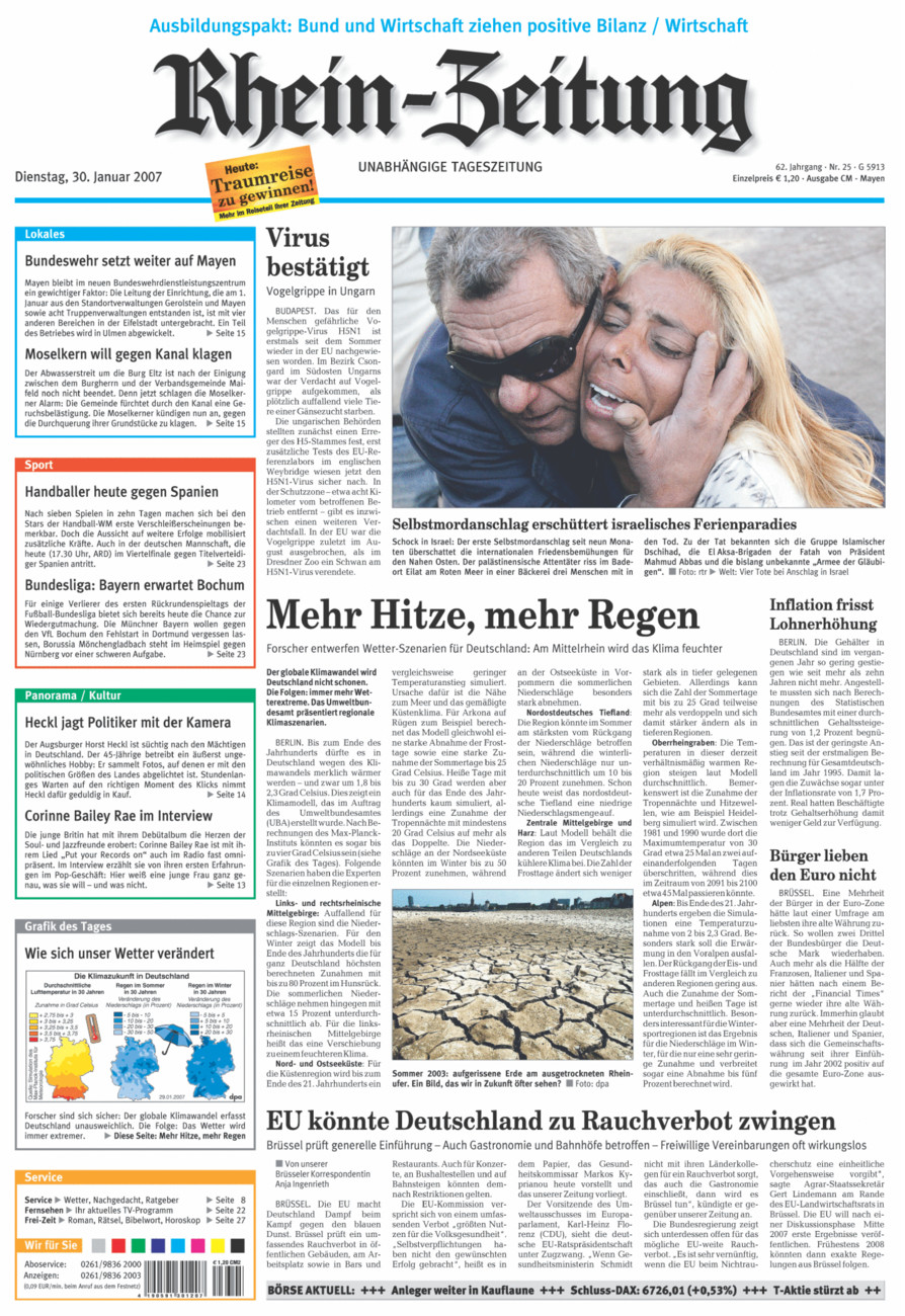 Rhein-Zeitung Andernach & Mayen vom Dienstag, 30.01.2007