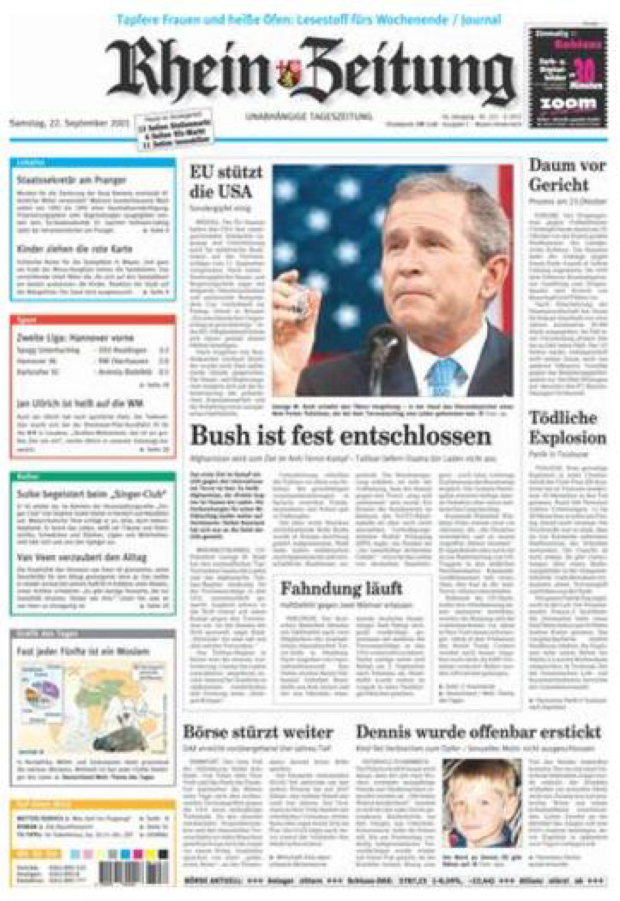Rhein-Zeitung Andernach & Mayen vom Samstag, 22.09.2001
