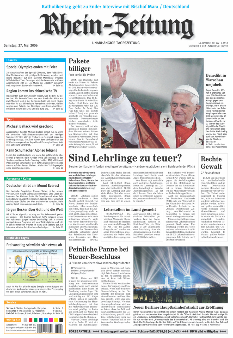 Rhein-Zeitung Andernach & Mayen vom Samstag, 27.05.2006