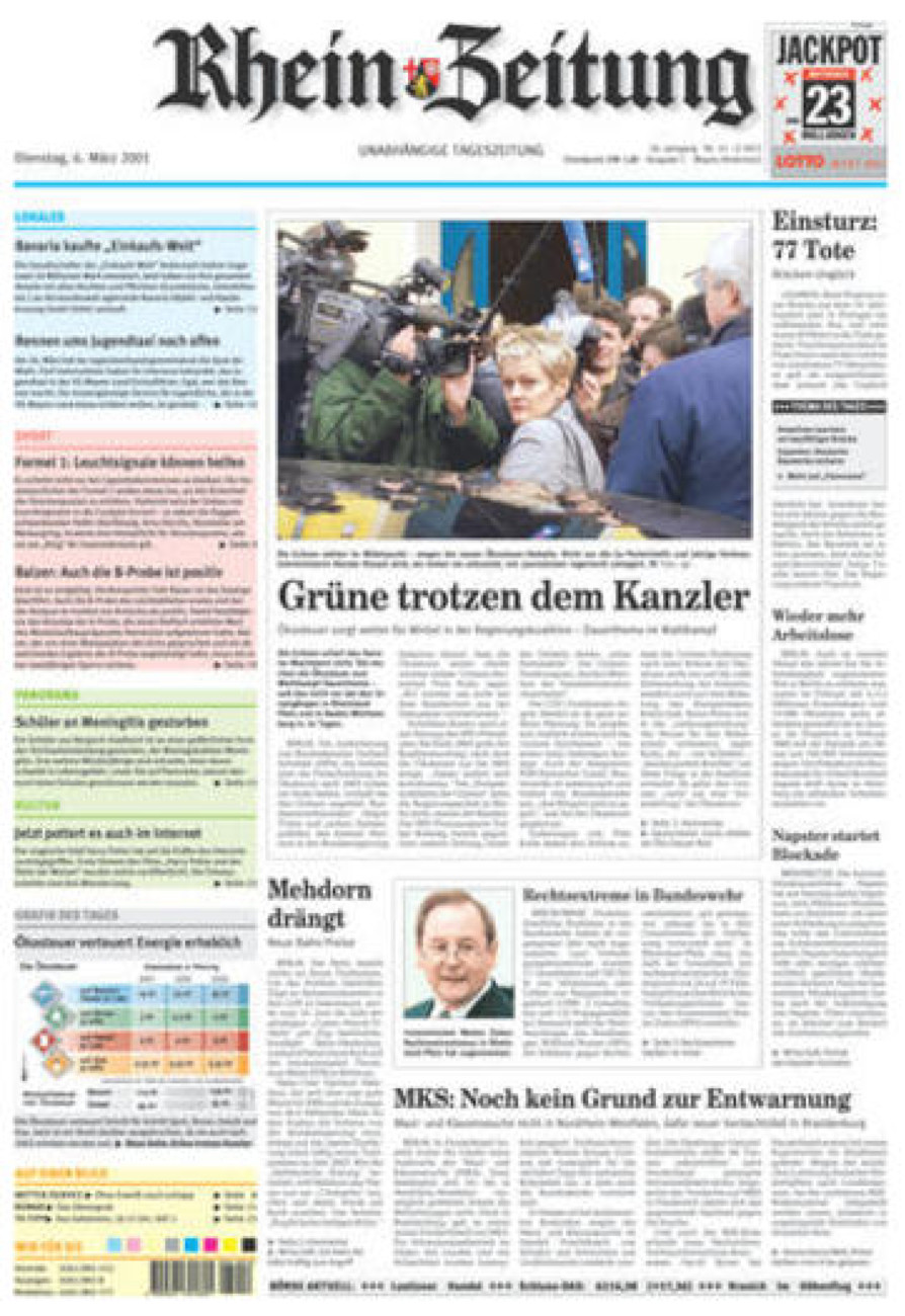 Rhein-Zeitung Andernach & Mayen vom Dienstag, 06.03.2001
