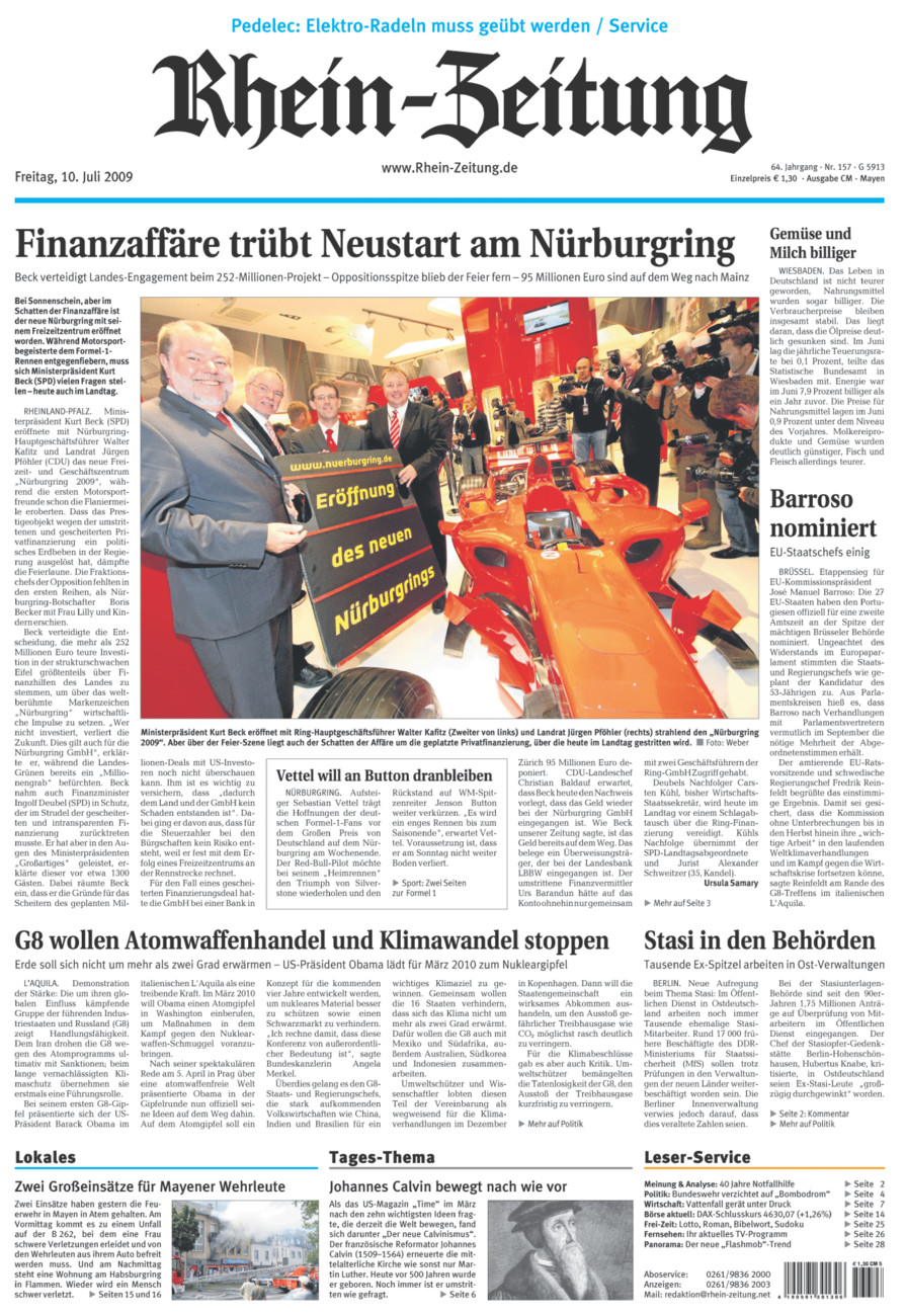 Rhein-Zeitung Andernach & Mayen vom Freitag, 10.07.2009