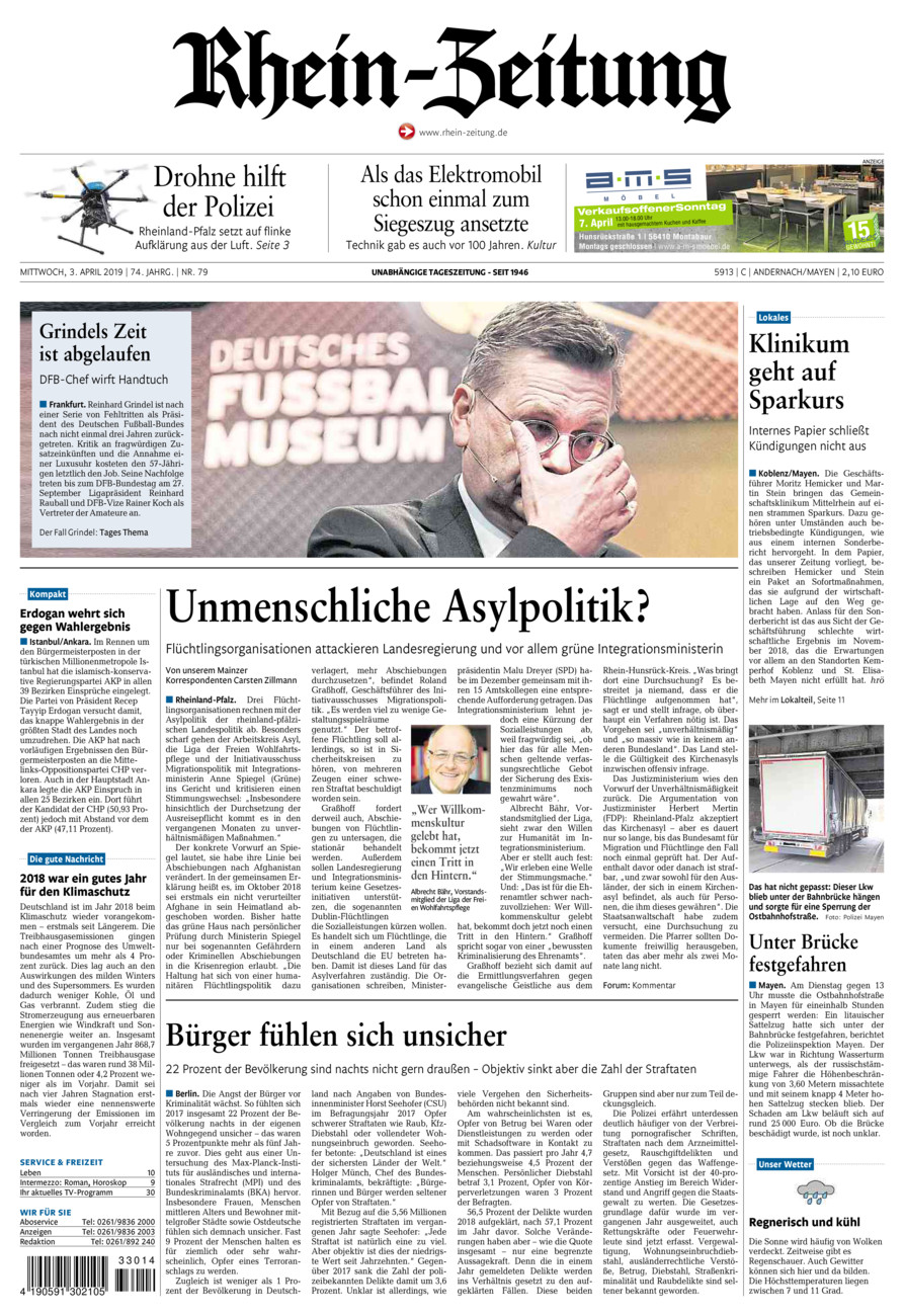Rhein-Zeitung Andernach & Mayen vom Mittwoch, 03.04.2019