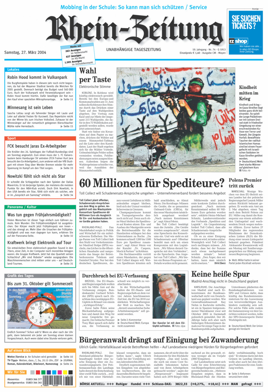 Rhein-Zeitung Andernach & Mayen vom Samstag, 27.03.2004