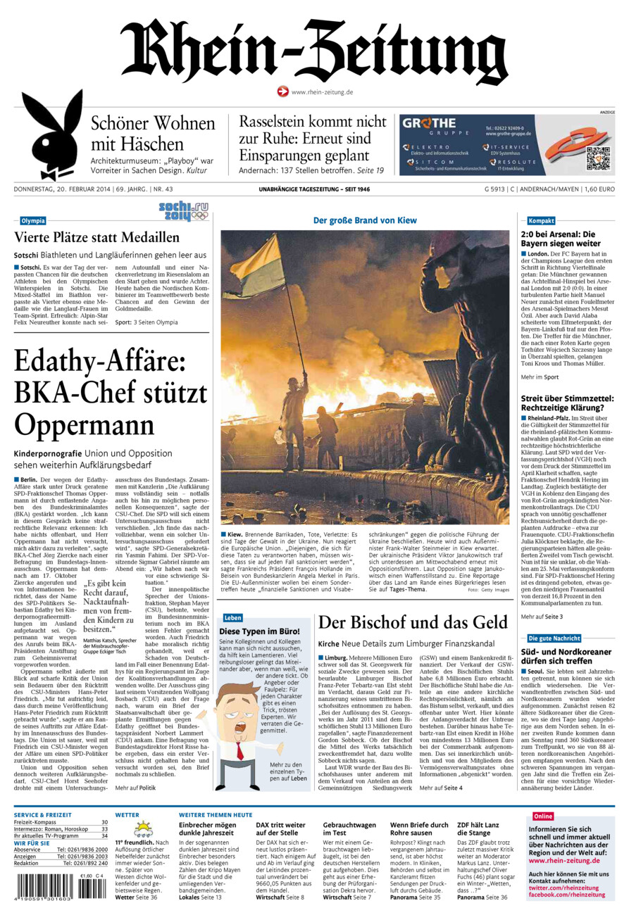 Rhein-Zeitung Andernach & Mayen vom Donnerstag, 20.02.2014