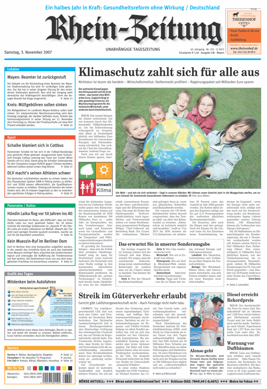 Rhein-Zeitung Andernach & Mayen vom Samstag, 03.11.2007
