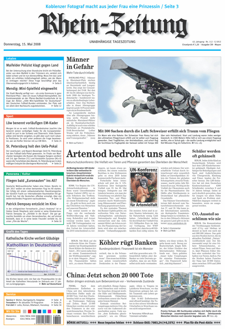 Rhein-Zeitung Andernach & Mayen vom Donnerstag, 15.05.2008