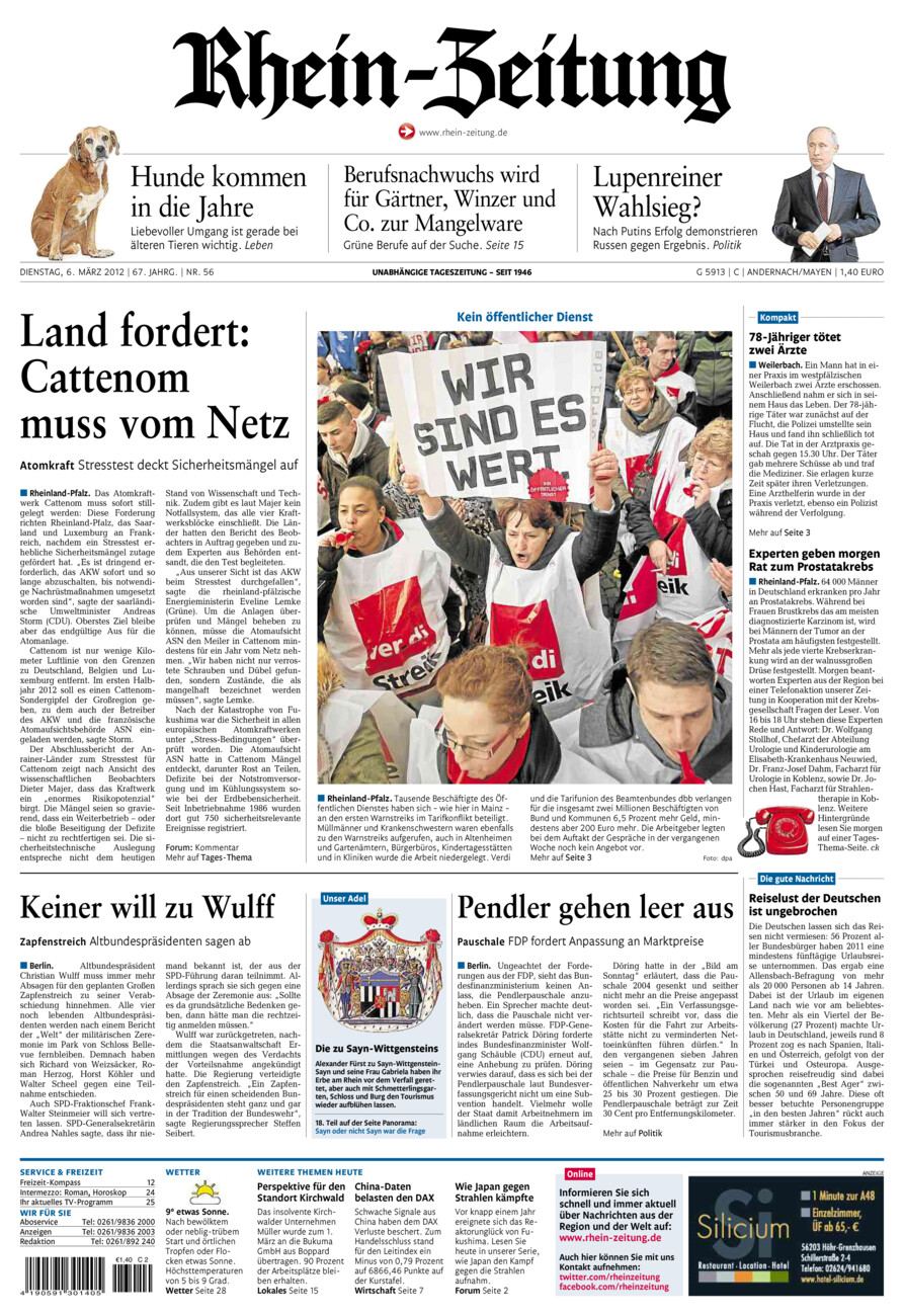 Rhein-Zeitung Andernach & Mayen vom Dienstag, 06.03.2012