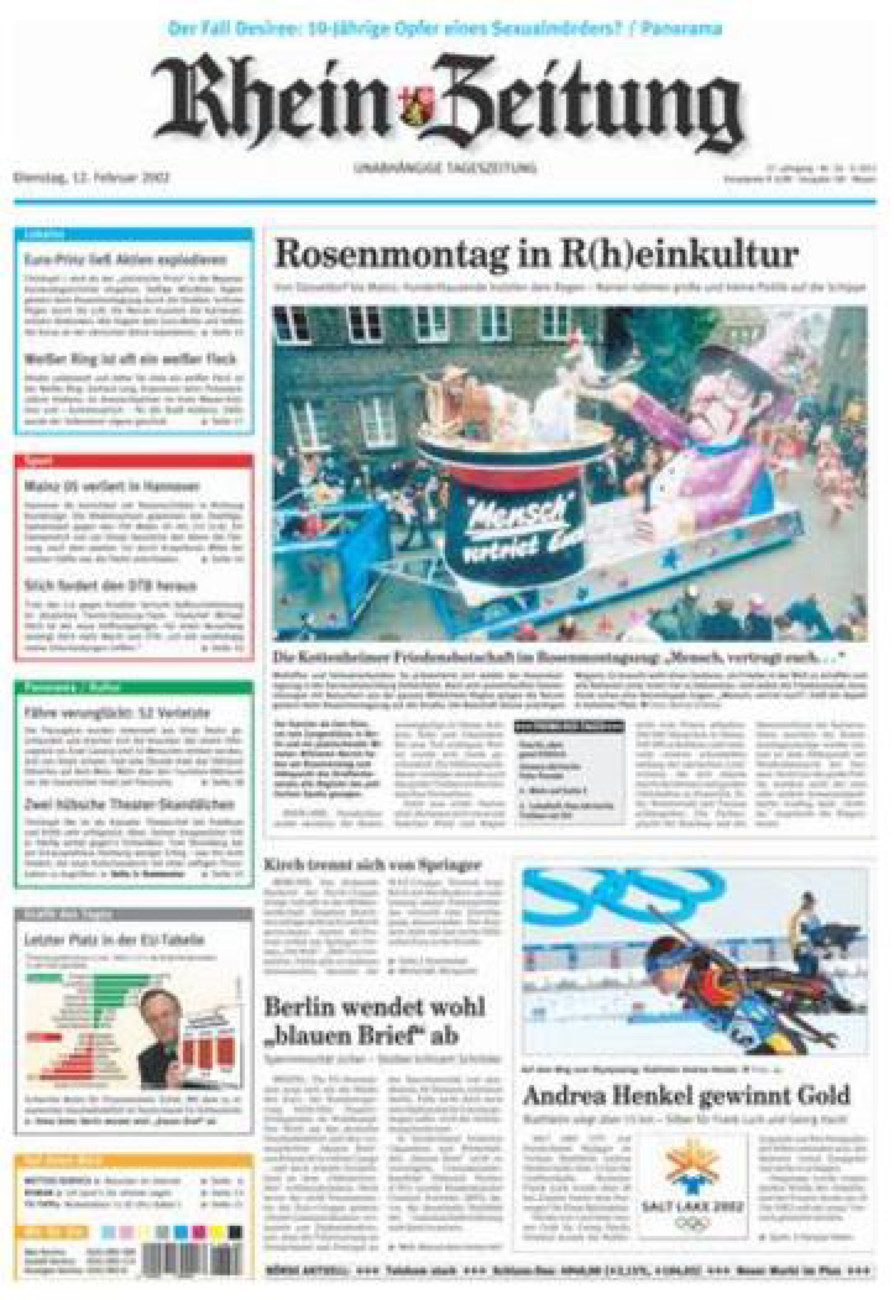 Rhein-Zeitung Andernach & Mayen vom Dienstag, 12.02.2002