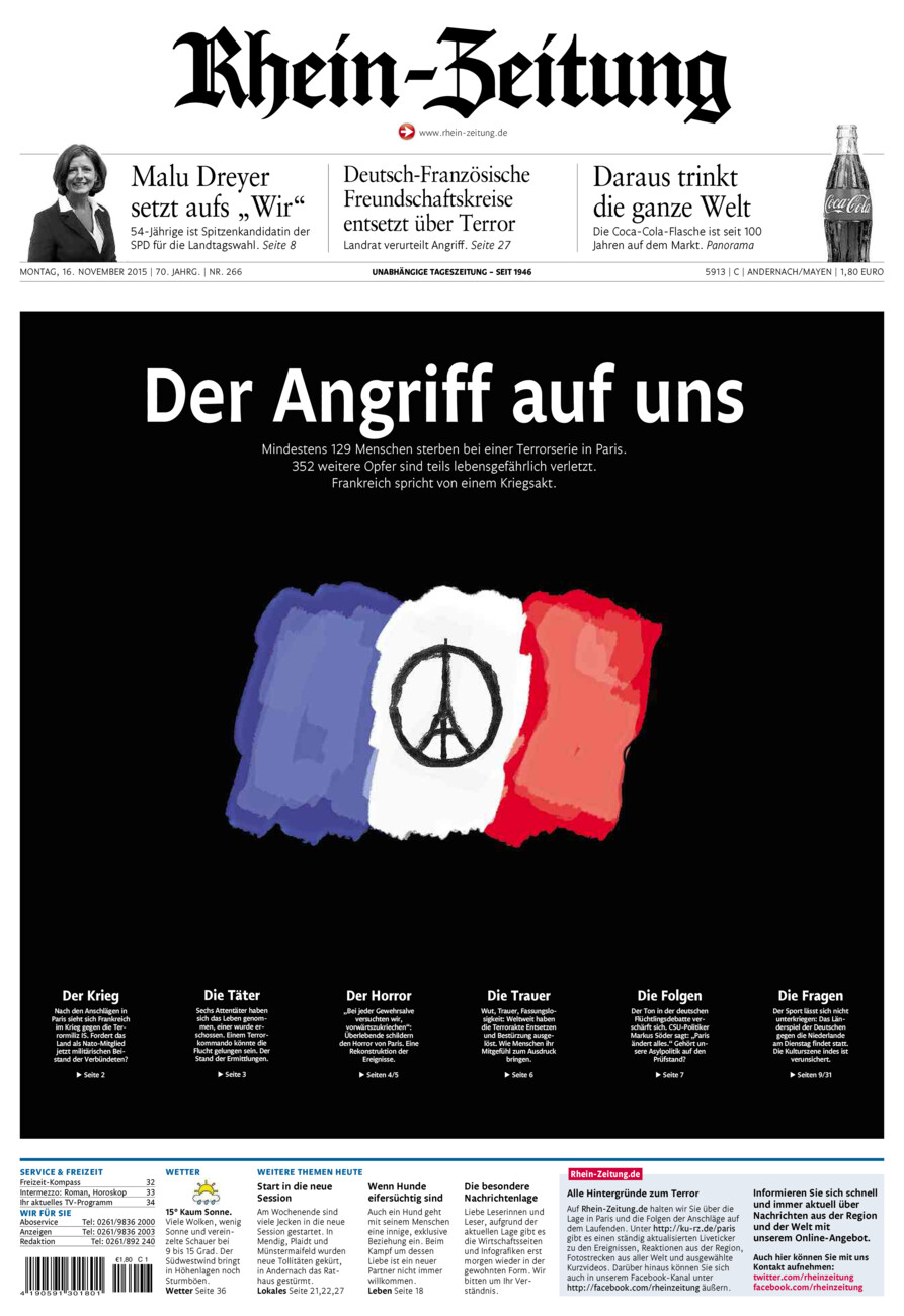 Rhein-Zeitung Andernach & Mayen vom Montag, 16.11.2015