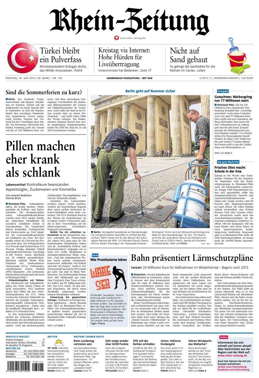 Rhein-Zeitung Andernach & Mayen vom Dienstag, 18.06.2013