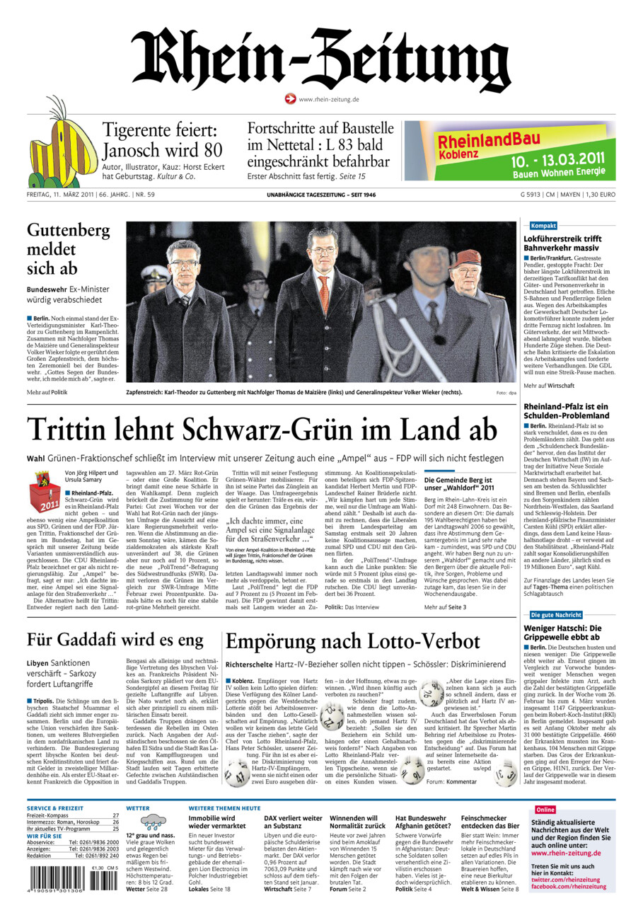 Rhein-Zeitung Andernach & Mayen vom Freitag, 11.03.2011