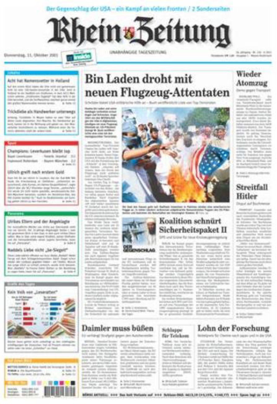 Rhein-Zeitung Andernach & Mayen vom Donnerstag, 11.10.2001