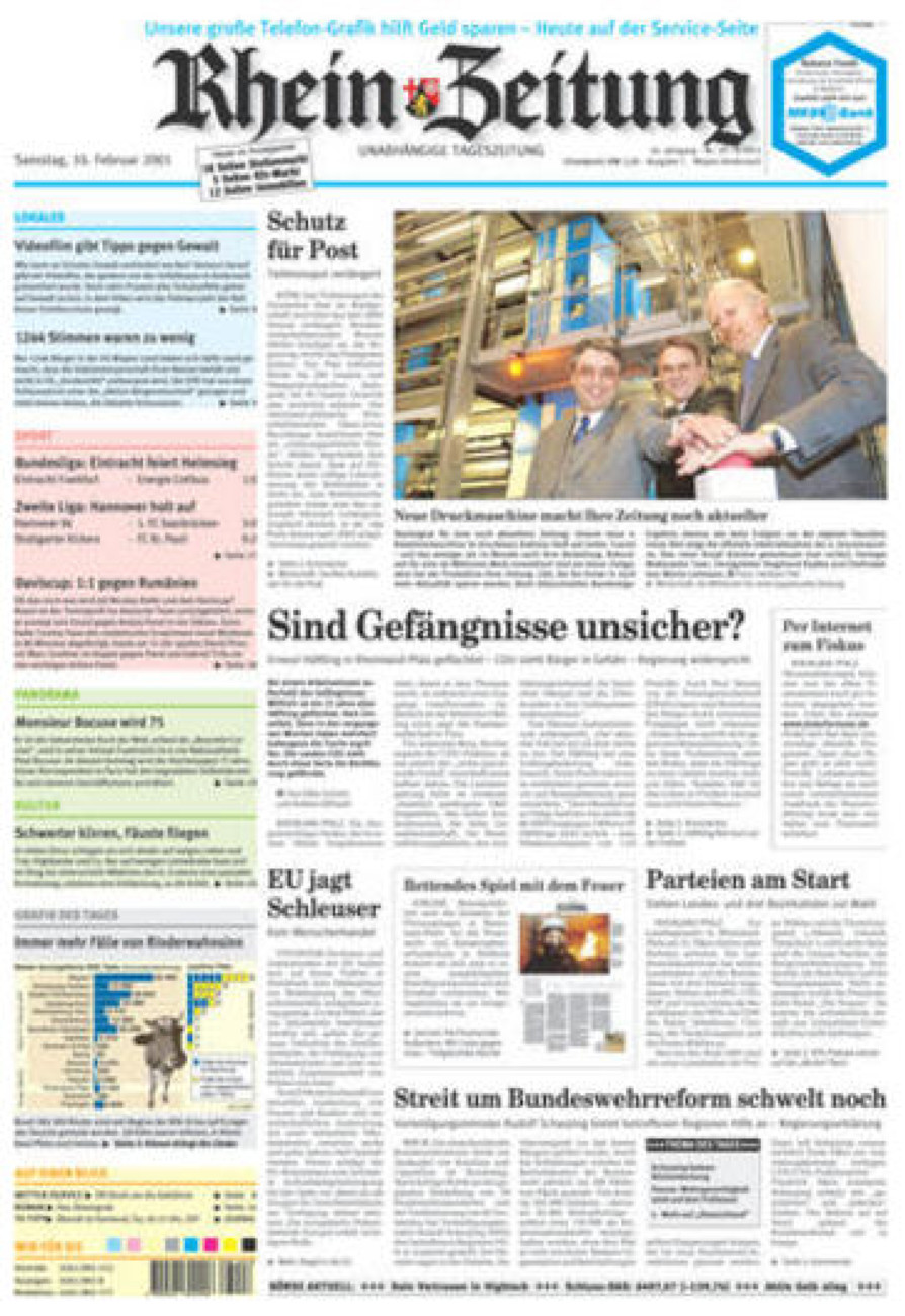 Rhein-Zeitung Andernach & Mayen vom Samstag, 10.02.2001