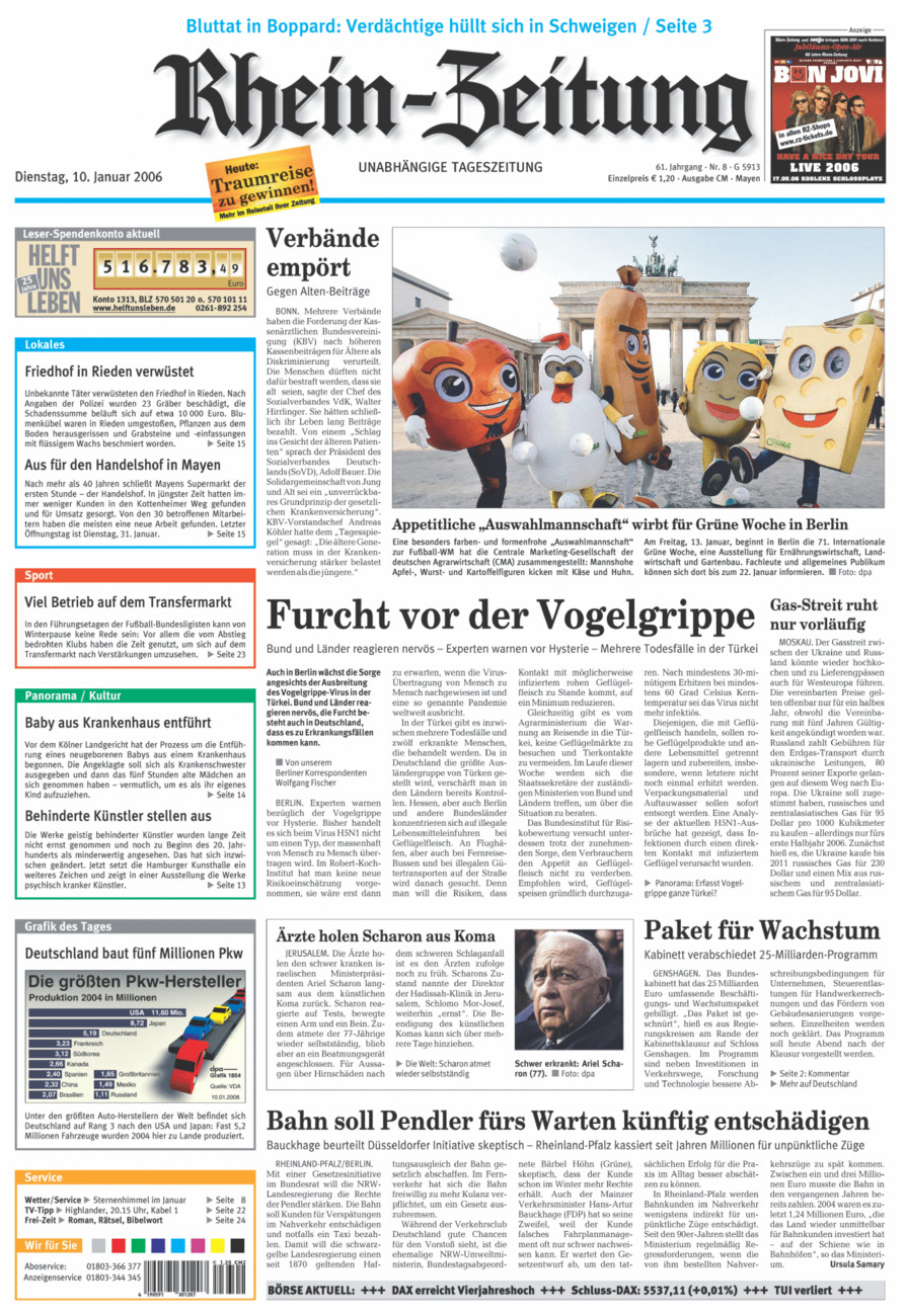 Rhein-Zeitung Andernach & Mayen vom Dienstag, 10.01.2006