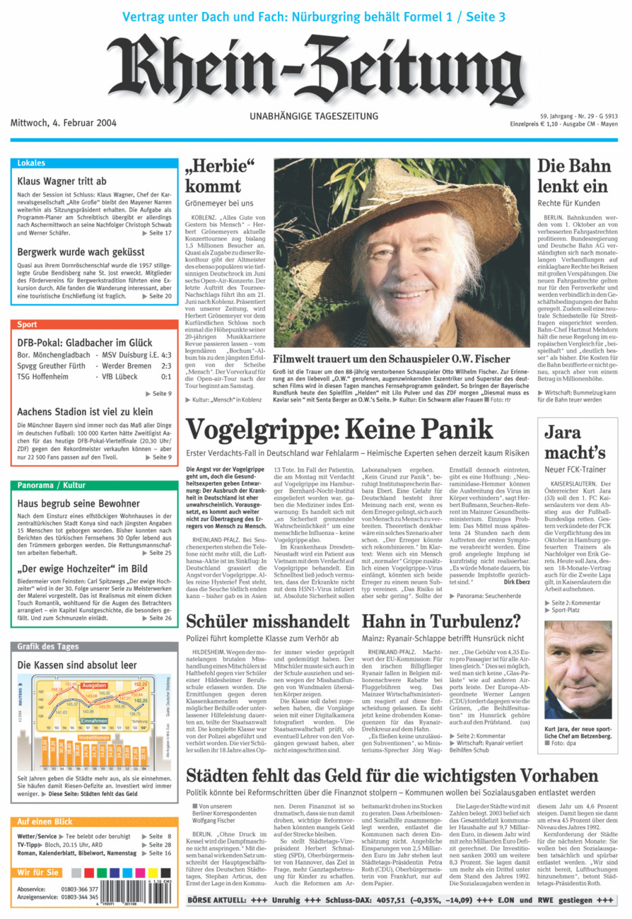 Rhein-Zeitung Andernach & Mayen vom Mittwoch, 04.02.2004