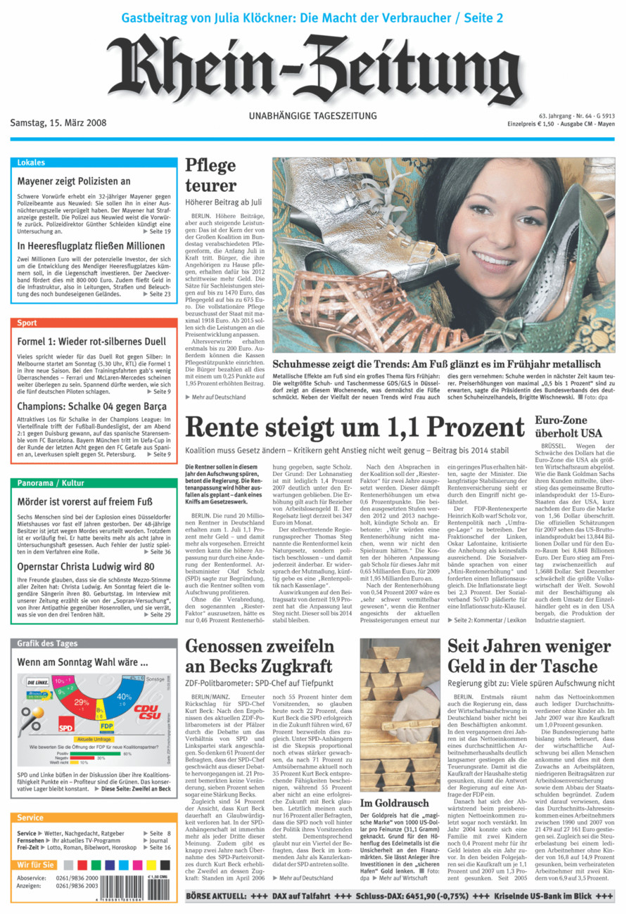 Rhein-Zeitung Andernach & Mayen vom Samstag, 15.03.2008