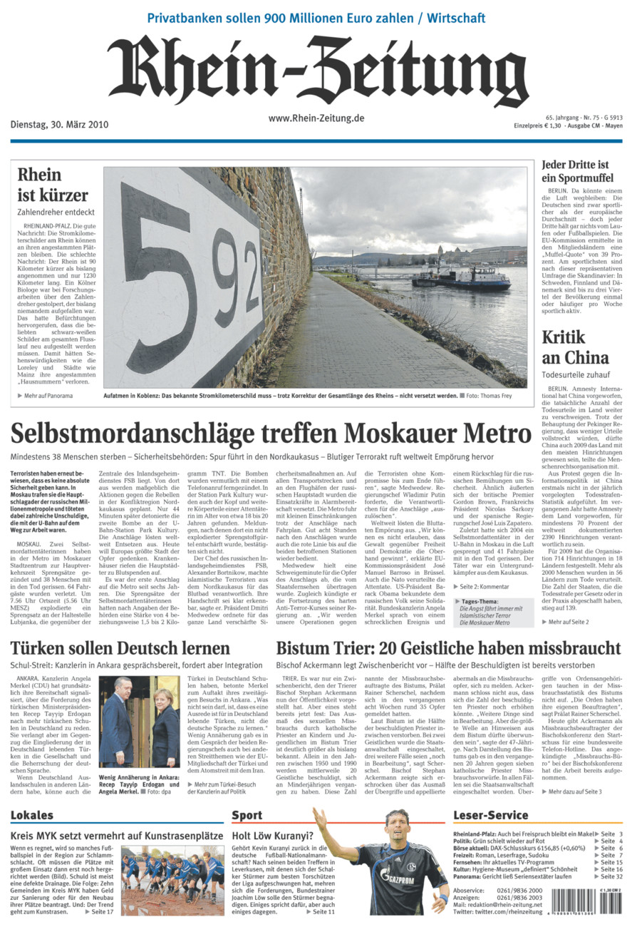 Rhein-Zeitung Andernach & Mayen vom Dienstag, 30.03.2010